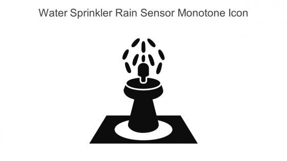 Water Sprinkler Rain Sensor Monotone Icon In Powerpoint Pptx Png And Editable Eps Format