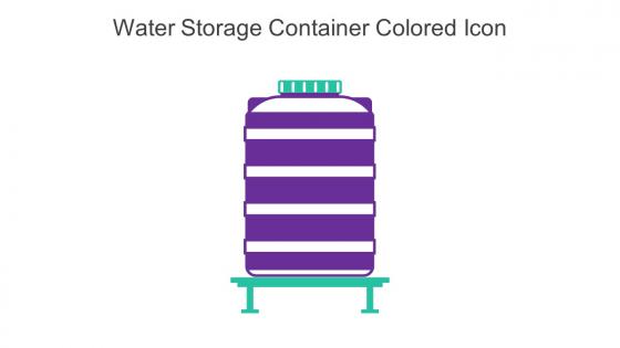 Water Storage Container Colored Icon In Powerpoint Pptx Png And Editable Eps Format