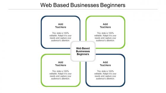 Web Based Businesses Beginners Ppt Powerpoint Presentation Icon Smartart Cpb