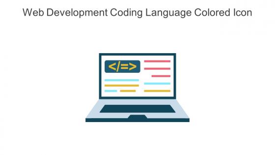 Web Development Coding Language Colored Icon In Powerpoint Pptx Png And Editable Eps Format