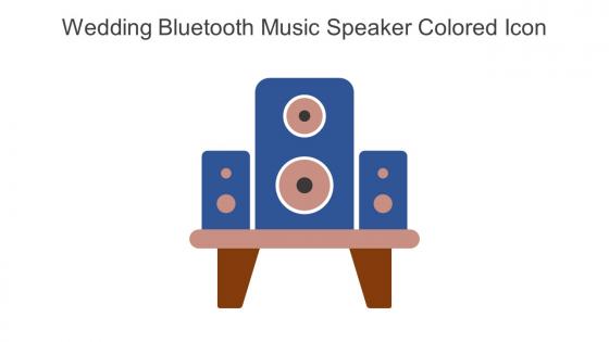 Wedding Bluetooth Music Speaker Colored Icon In Powerpoint Pptx Png And Editable Eps Format