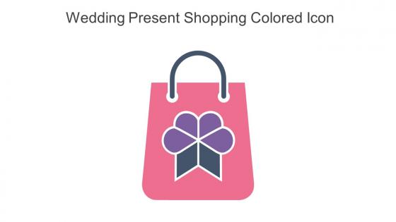 Wedding Present Shopping Colored Icon In Powerpoint Pptx Png And Editable Eps Format
