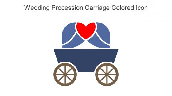 Wedding Procession Carriage Colored Icon In Powerpoint Pptx Png And Editable Eps Format