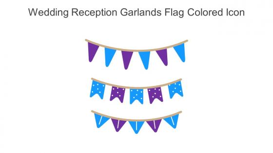 Wedding Reception Garlands Flag Colored Icon In Powerpoint Pptx Png And Editable Eps Format