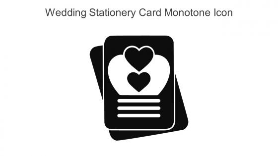 Wedding Stationery Card Monotone Icon In Powerpoint Pptx Png And Editable Eps Format
