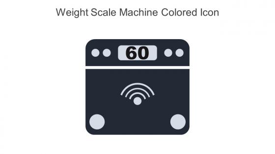 Weight Scale Machine Colored Icon In Powerpoint Pptx Png And Editable Eps Format