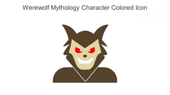 Werewolf Mythology Character Colored Icon In Powerpoint Pptx Png And Editable Eps Format