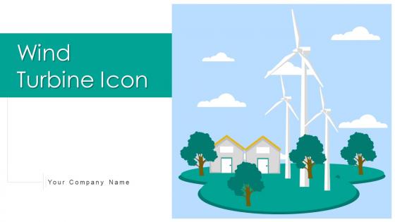 Wind Turbine Icon Powerpoint Ppt Template Bundles