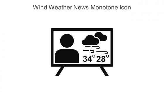 Wind Weather News Monotone Icon In Powerpoint Pptx Png And Editable Eps Format