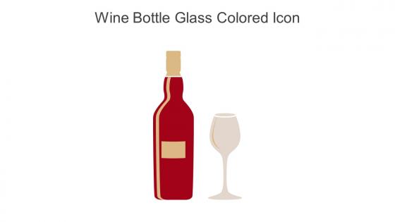 Wine Bottle Glass Colored Icon In Powerpoint Pptx Png And Editable Eps Format