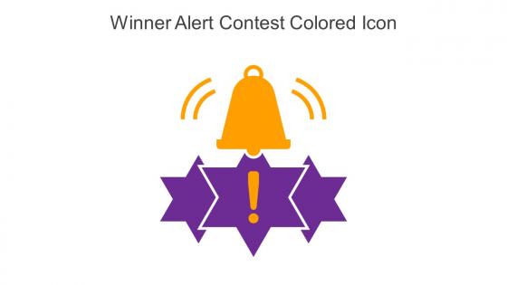 Winner Alert Contest Colored Icon In Powerpoint Pptx Png And Editable Eps Format