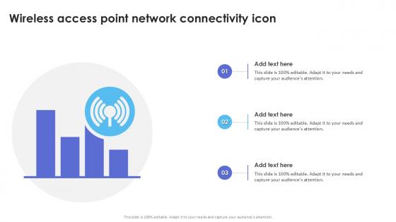 Wireless Access Point Network Connectivity Icon PPT Template