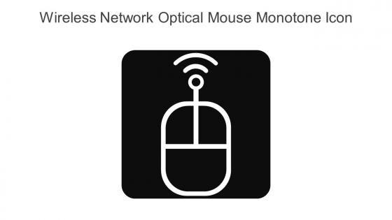 Wireless Network Optical Mouse Monotone Icon In Powerpoint Pptx Png And Editable Eps Format