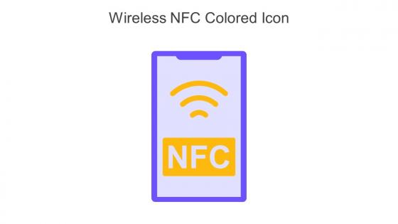 Wireless NFC Colored Icon In Powerpoint Pptx Png And Editable Eps Format