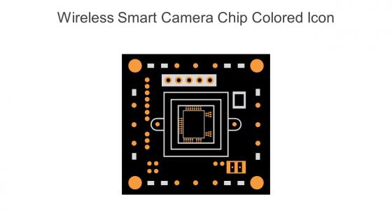 Wireless Smart Camera Chip Colored Icon In Powerpoint Pptx Png And Editable Eps Format