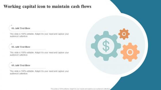 Working Capital Icon To Maintain Cash Flows