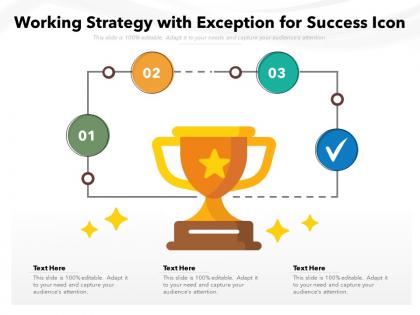 Working strategy with exception for success icon