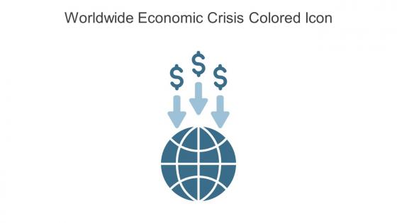 Worldwide Economic Crisis Colored Icon In Powerpoint Pptx Png And Editable Eps Format