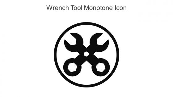 Wrench Tool Monotone Icon In Powerpoint Pptx Png And Editable Eps Format