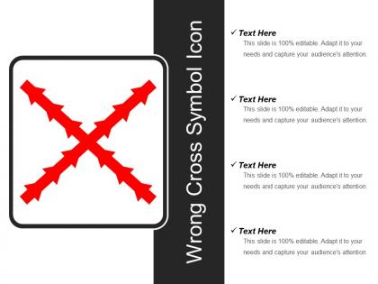 Wrong cross symbol icon