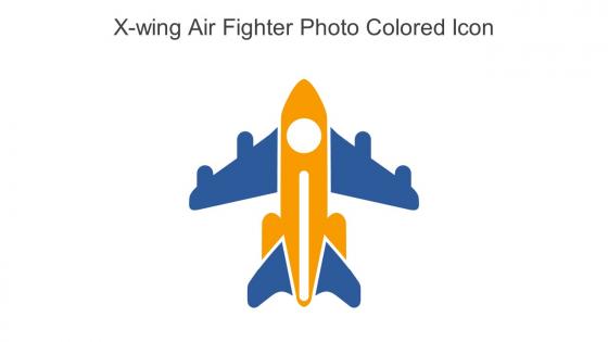 X Wing Air Fighter Photo Colored Icon In Powerpoint Pptx Png And Editable Eps Format