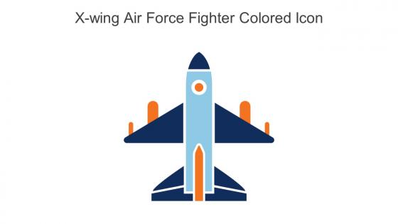 X Wing Air Force Fighter Colored Icon In Powerpoint Pptx Png And Editable Eps Format