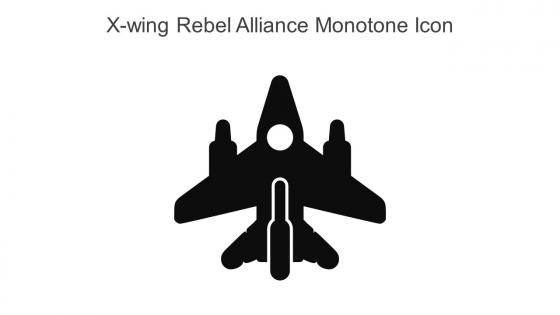 X Wing Rebel Alliance Monotone Icon In Powerpoint Pptx Png And Editable Eps Format
