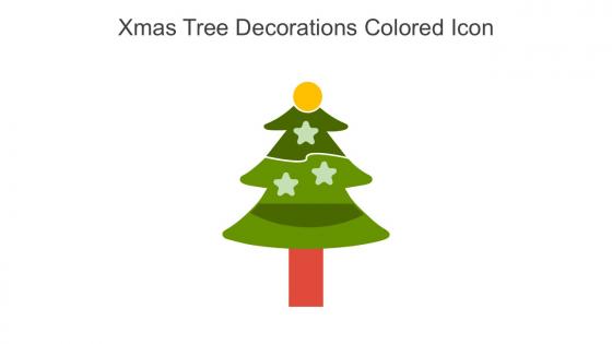 Xmas Tree Decorations Colored Icon In Powerpoint Pptx Png And Editable Eps Format