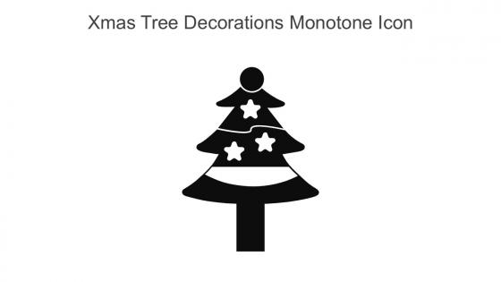 Xmas Tree Decorations Monotone Icon In Powerpoint Pptx Png And Editable Eps Format
