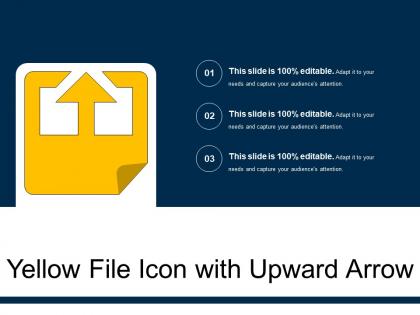 Yellow file icon with upward arrow