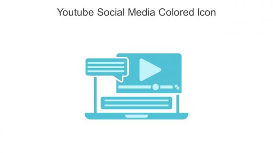 Youtube Social Media Colored Icon In Powerpoint Pptx Png And Editable Eps Format