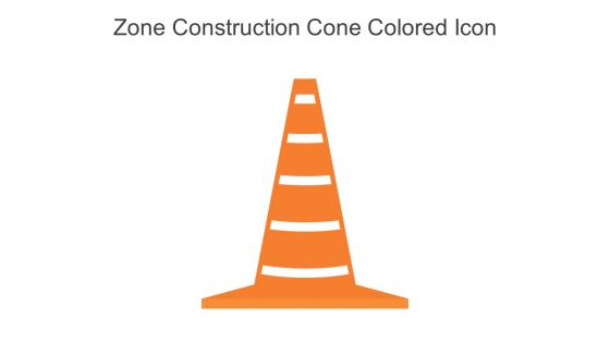 Zone Construction Cone Colored Icon In Powerpoint Pptx Png And Editable Eps Format
