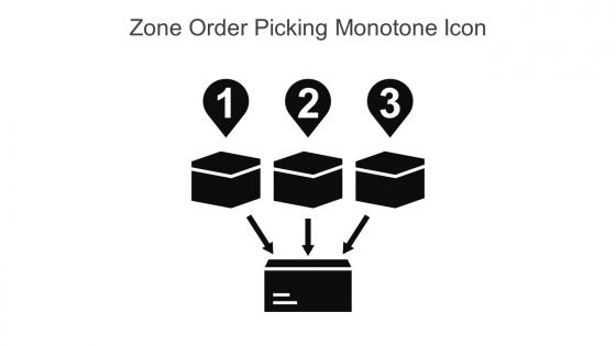 Zone Order Picking Monotone Icon In Powerpoint Pptx Png And Editable Eps Format