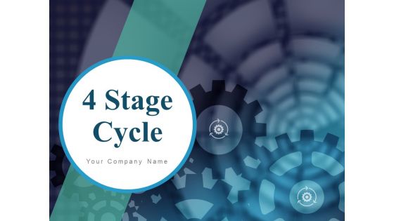 4 Stage Cycle Arrows Process Technology Growth Icons Planning