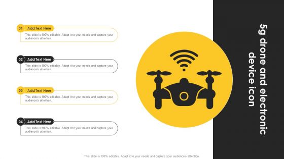 5g Drone And Electronic Device Icon