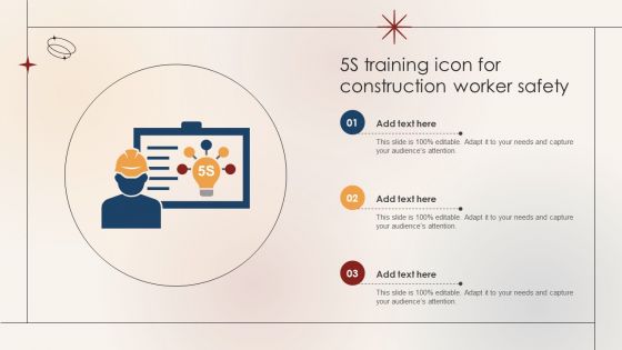 5S Training Icon For Construction Worker Safety
