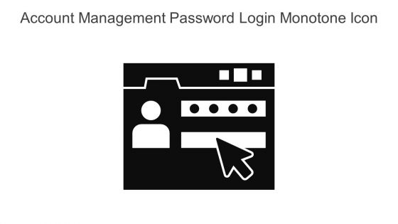 Account Management Password Login Monotone Icon In Powerpoint Pptx Png And Editable Eps Format