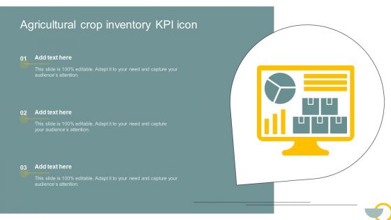Agricultural Crop Inventory KPI Icon