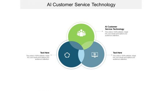 Ai customer service technology ppt powerpoint presentation icon slides cpb
