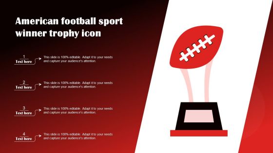 American Football Sport Winner Trophy Icon