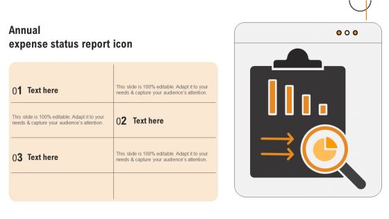 Annual Expense Status Report Icon
