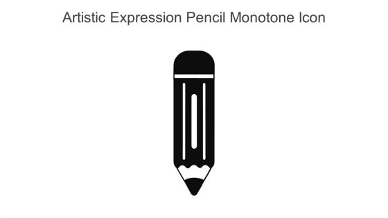 Artistic Expression Pencil Monotone Icon In Powerpoint Pptx Png And Editable Eps Format