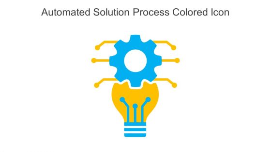 Automated Solution Process Colored Icon In Powerpoint Pptx Png And Editable Eps Format