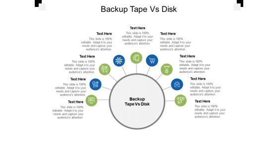 Backup tape vs disk ppt powerpoint presentation icon display cpb