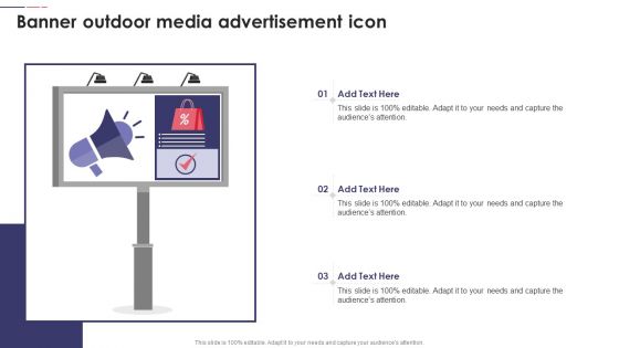 Banner Outdoor Media Advertisement Icon