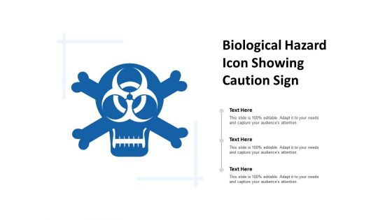 Biological hazard icon showing caution sign