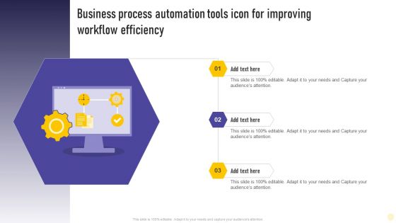Business Process Automation Tools Icon For Improving Workflow Efficiency