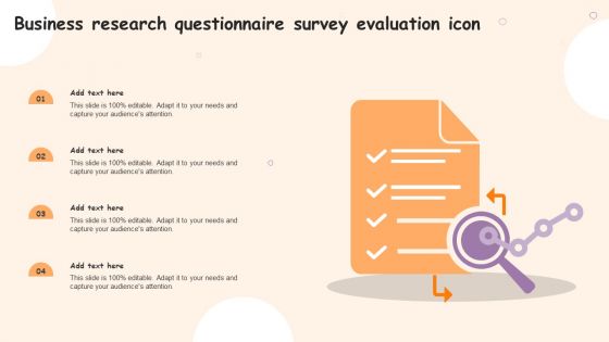 Business Research Questionnaire Survey Evaluation Icon