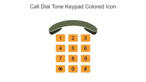 Call Dial Tone Keypad Colored Icon In Powerpoint Pptx Png And Editable Eps Format
