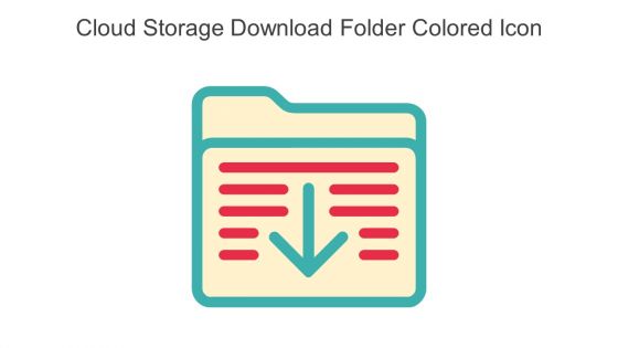Cloud Storage Download Folder Colored Icon In Powerpoint Pptx Png And Editable Eps Format